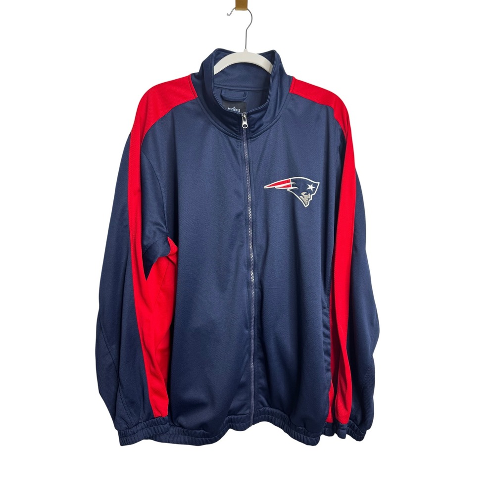 NFL New England Patriots G-III Track Jacket Mens XXL Navy Blue Zip